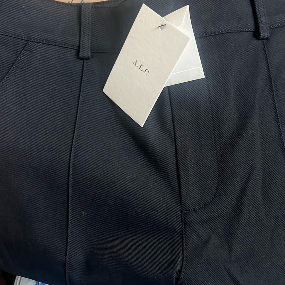 NWT New A.L.C Simon Pant black size 4 Elegant Black Women's Pants - Picture 7 of 8
